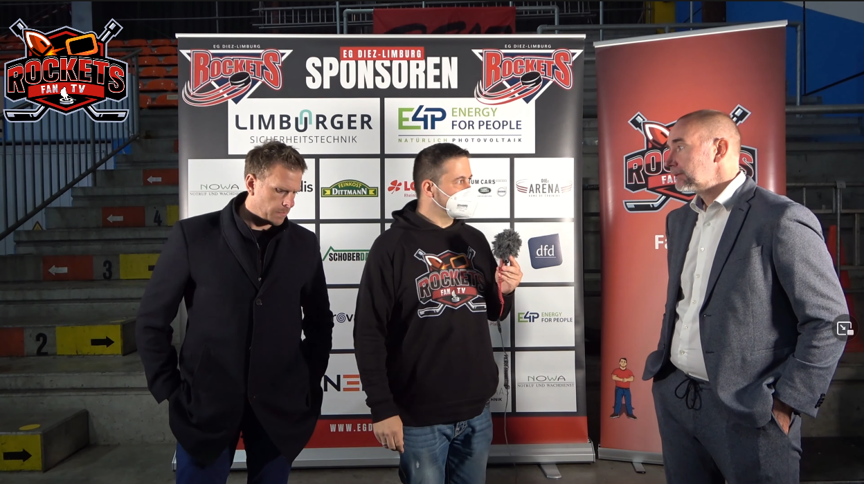 Rockets Fan TV - Pressekonferenz Spiel EG Diez Limburg gegen Hijs Hokij Den Haag 17092021