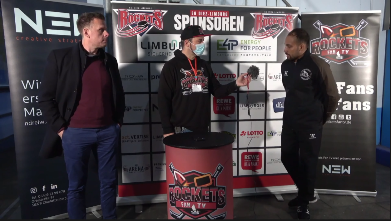 Rockets Fan TV - Pressekonferenz Spiel EG Diez Limburg gegen TecArt Black Dragons Erfurt 15102021