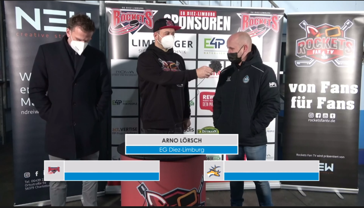 Rockets Fan TV -  Pressekonferenz Spiel EG Diez Limburg gegen Icefighters Leipzig 26112021