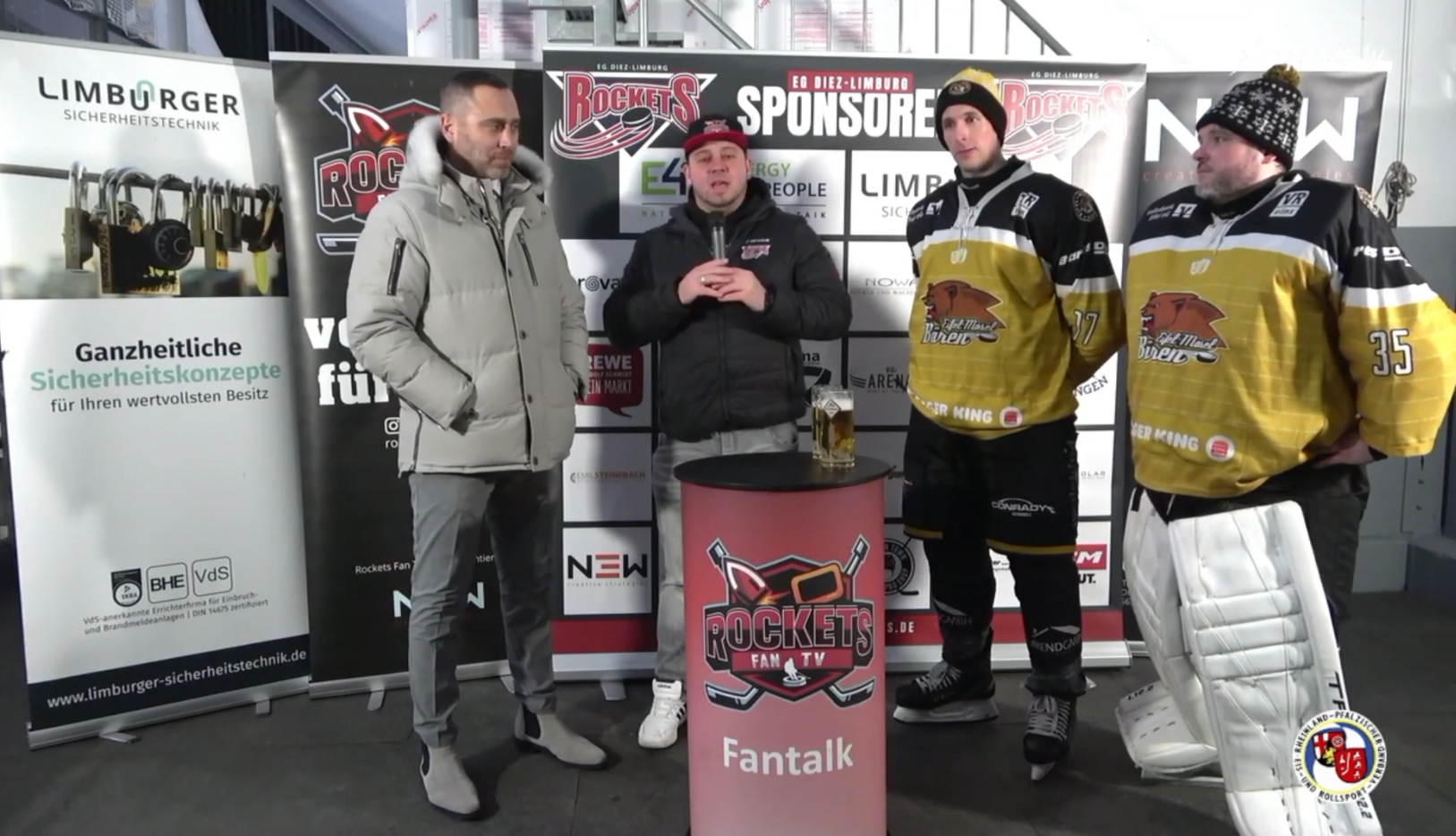 Pressekonferenz Act.VERTISE RLP Pokal - EG Diez Limburg vs. Bitburg 07012024